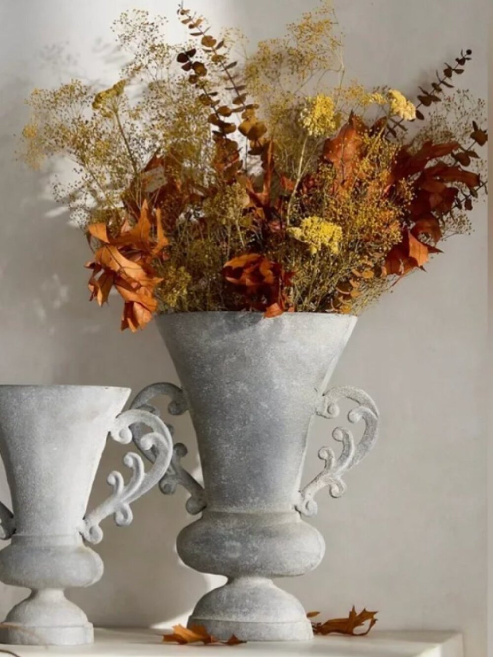 Anthropologie Trophy Vase Grey Large
